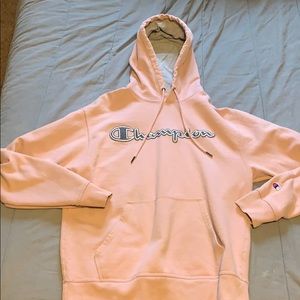 Light PInk Champion Hoodie
